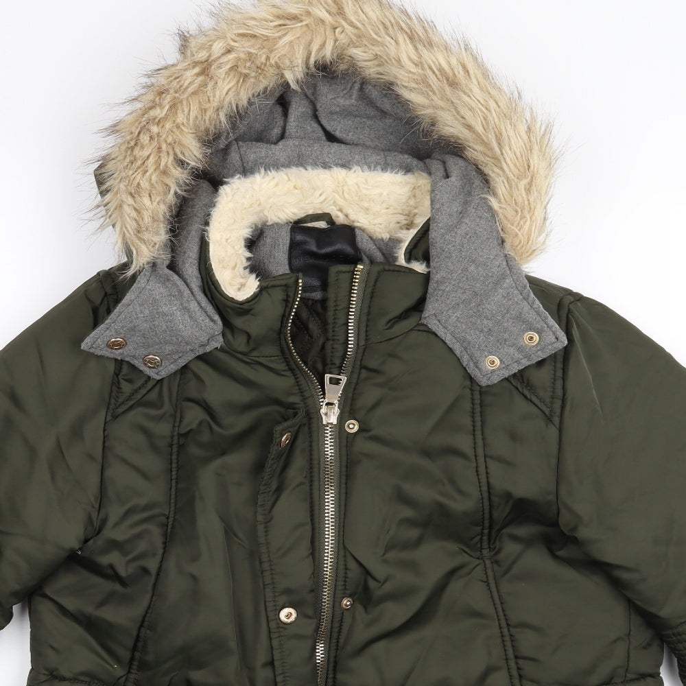 New Look Womens Green   Parka Jacket Size 16