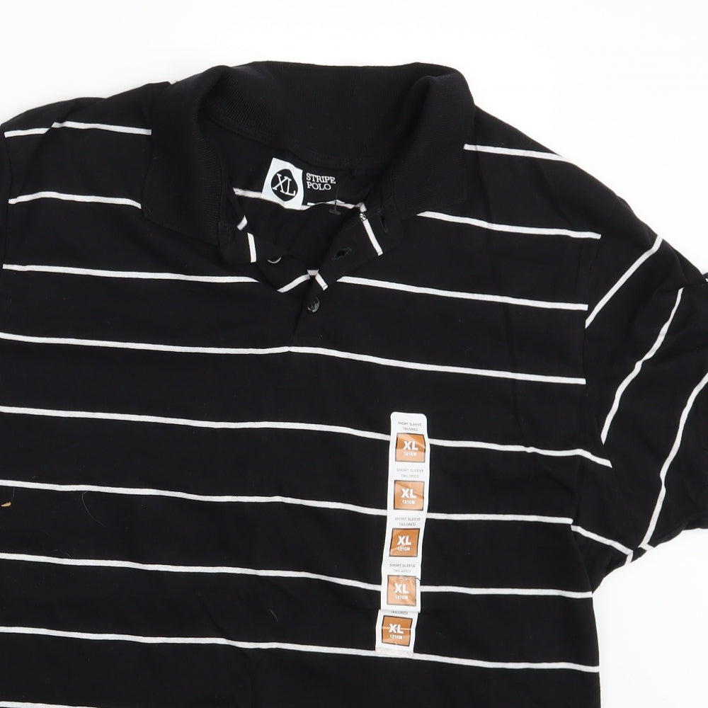 Cedar Wood State Mens Multicoloured Striped   Polo Size XL