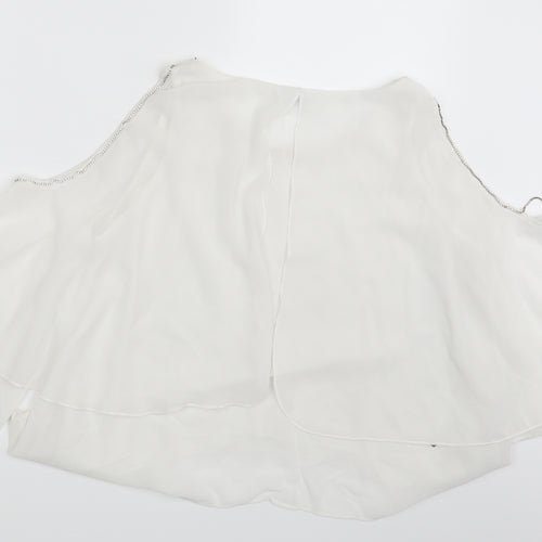 Cherry Koko Womens Ivory   Basic Blouse Size S