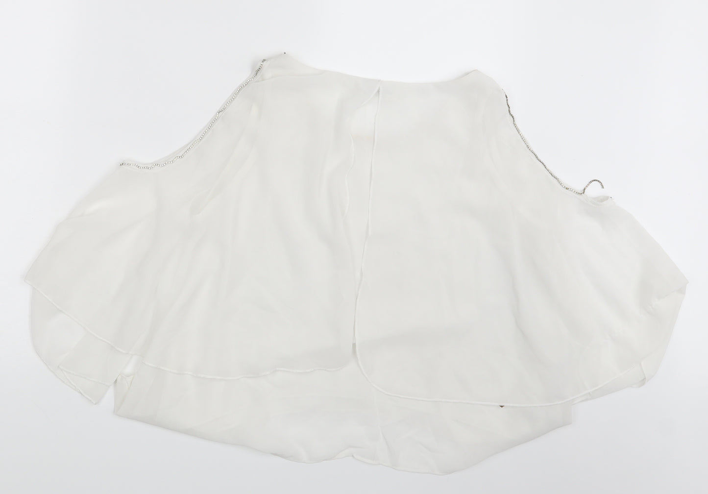 Cherry Koko Womens Ivory   Basic Blouse Size S