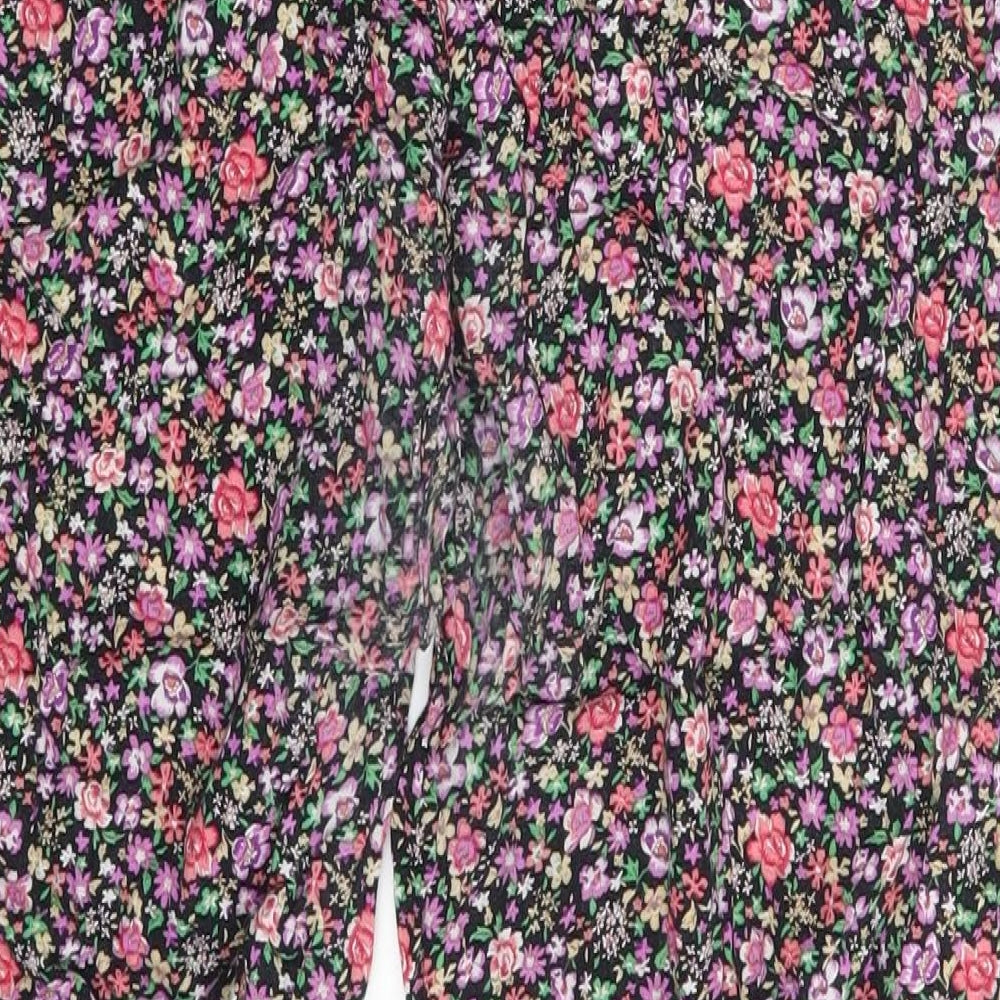 Select Womens Multicoloured Floral  Jegging Leggings Size 10 L25 in