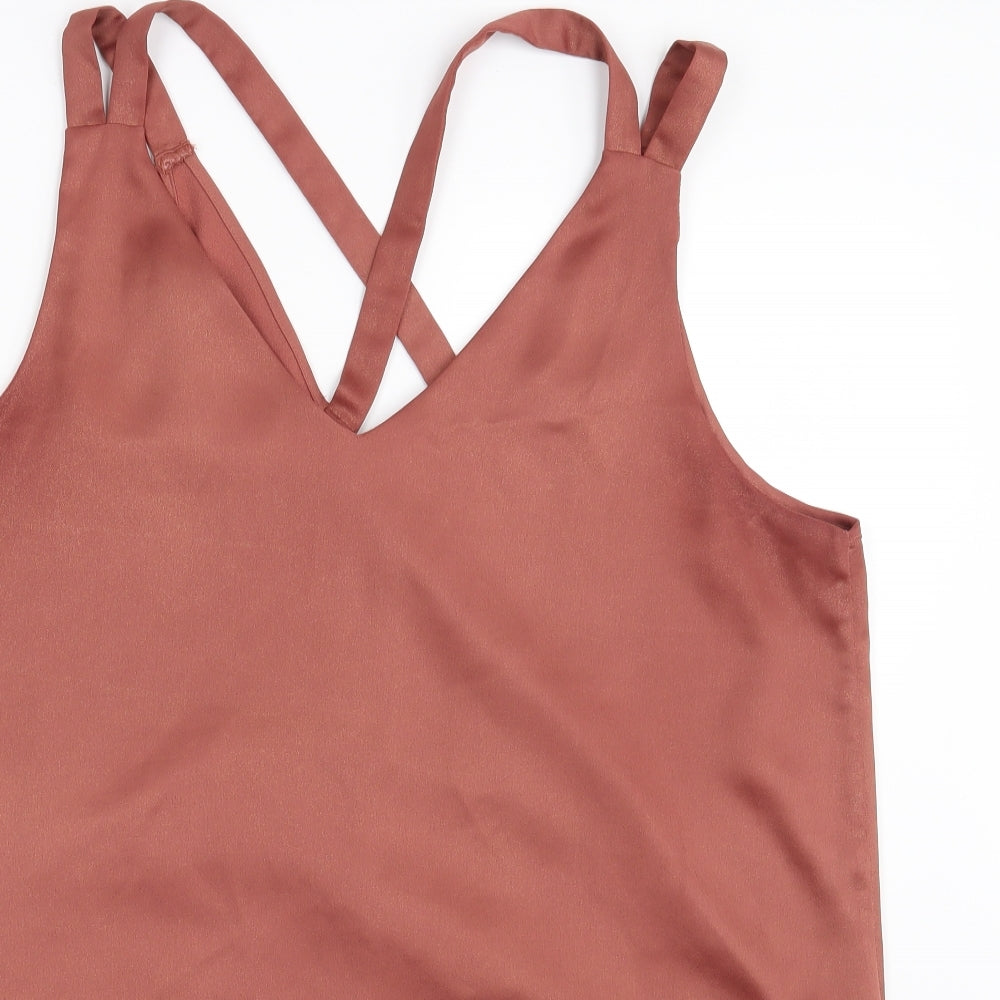 River Island Womens Brown   Camisole Blouse Size 16