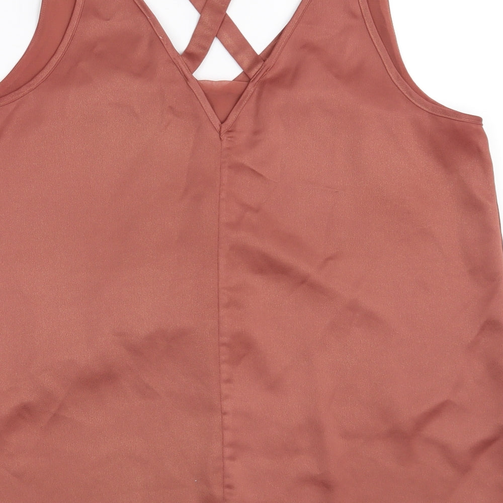 River Island Womens Brown   Camisole Blouse Size 16