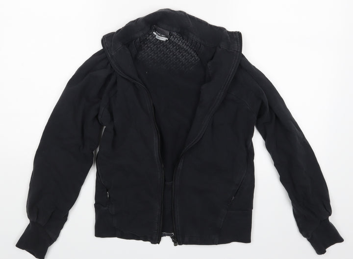 Reebok Womens Black Cardigan Jumper Size 10
