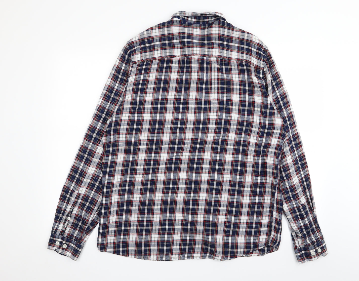 burton menswear Mens Multicoloured Check   Button-Up Size L