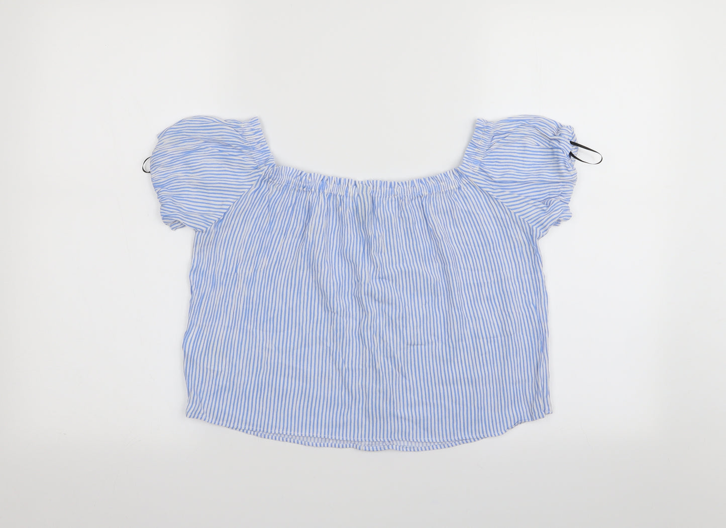 Divided by H&M Womens Multicoloured Striped  Basic Blouse Size 8