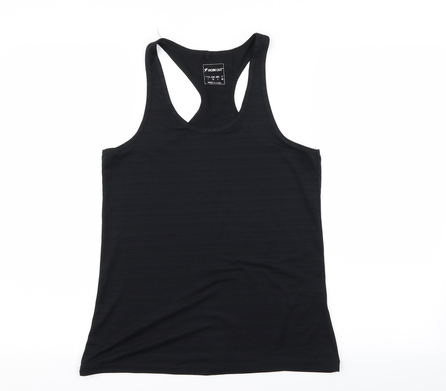 workout Womens Black   Basic Tank Size 8