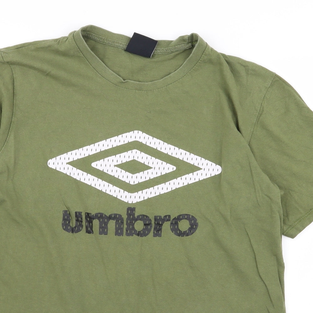 Umbro Mens Green    T-Shirt Size L