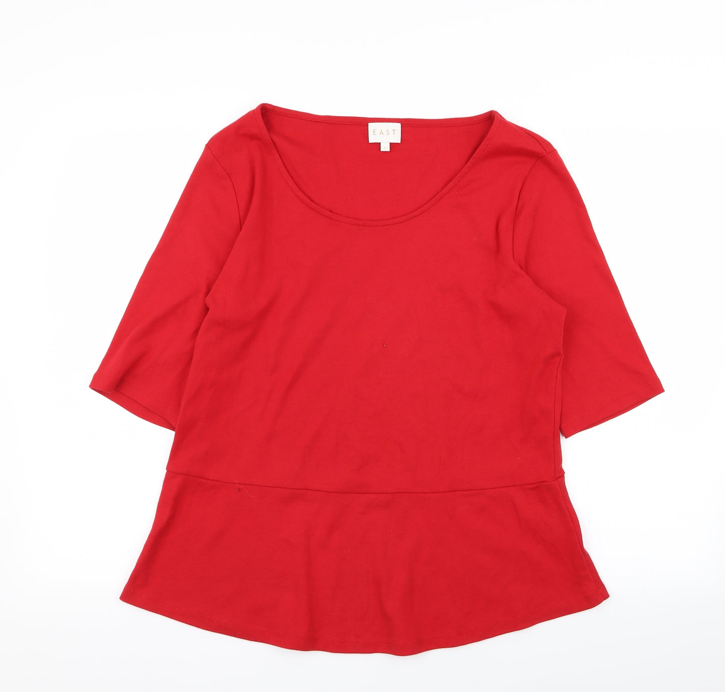 EAST Womens Red   Basic T-Shirt Size L
