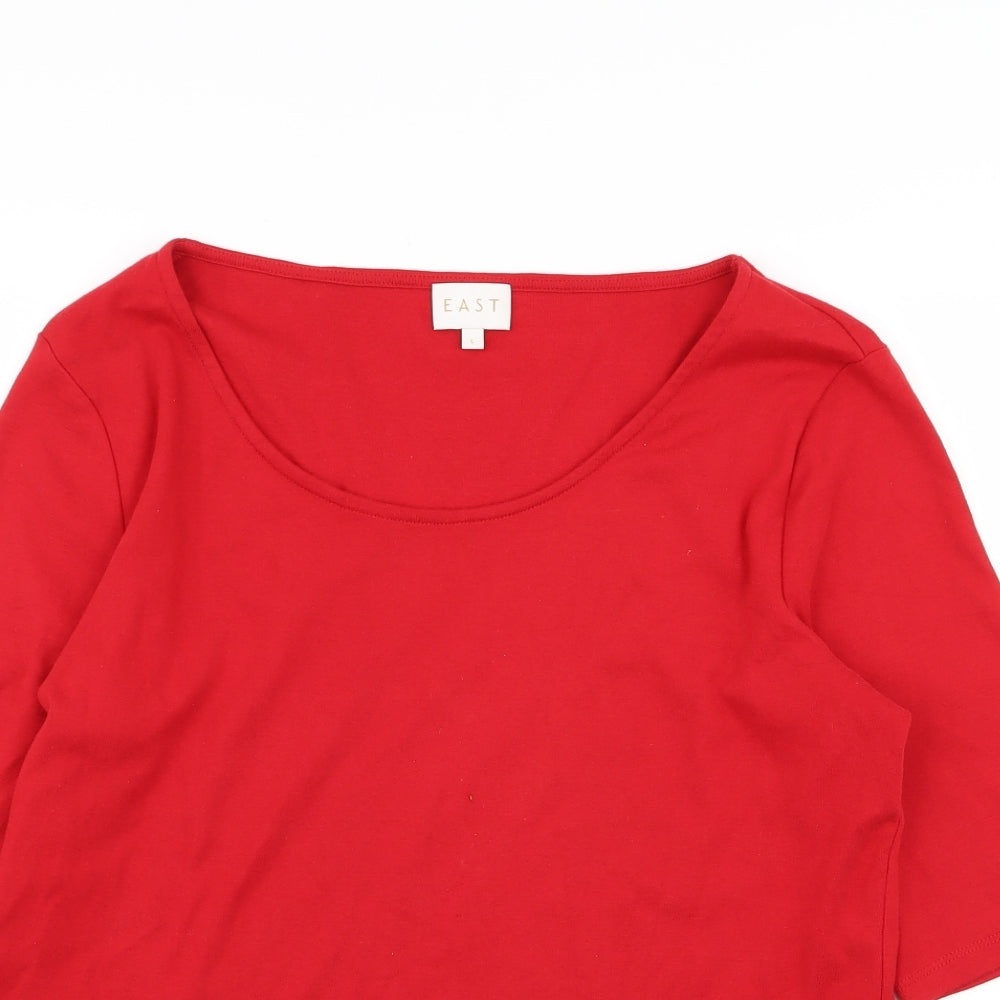 EAST Womens Red   Basic T-Shirt Size L