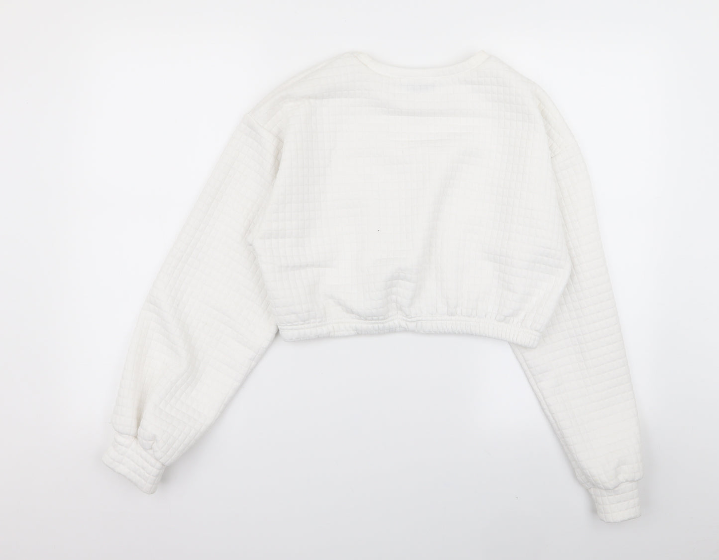 SheIn Womens White   Pullover Jumper Size S
