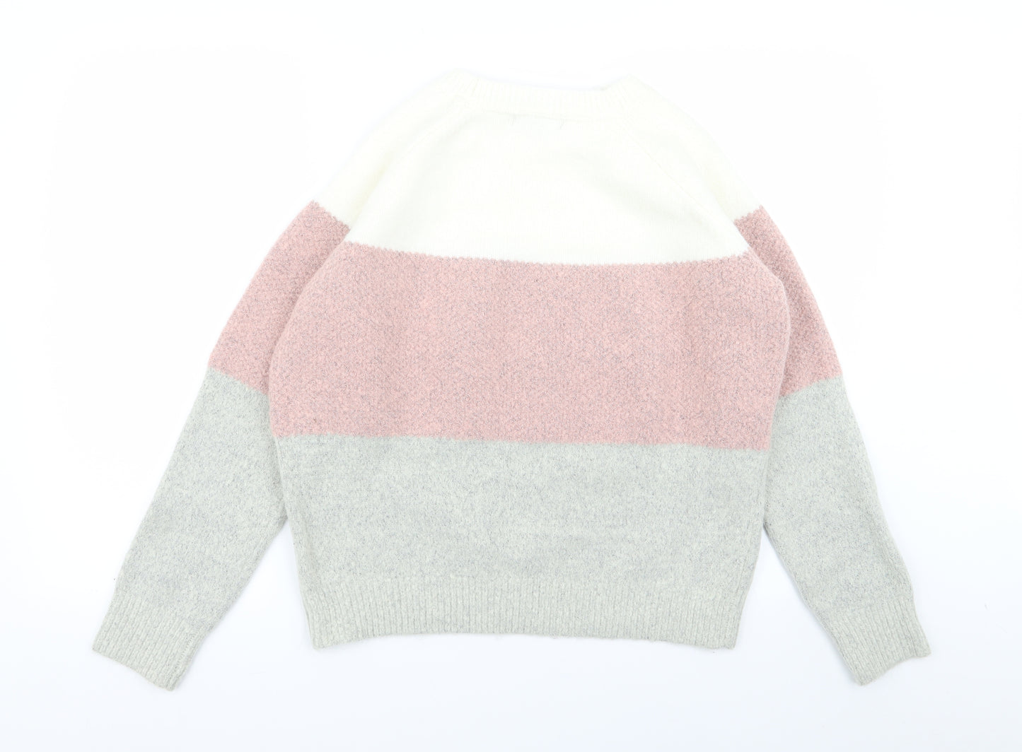 Primark Womens Multicoloured Striped  Pullover Jumper Size 14