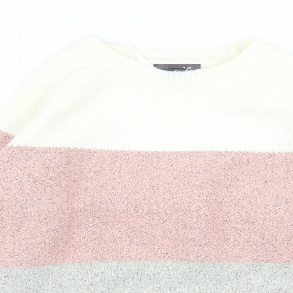 Primark Womens Multicoloured Striped  Pullover Jumper Size 14