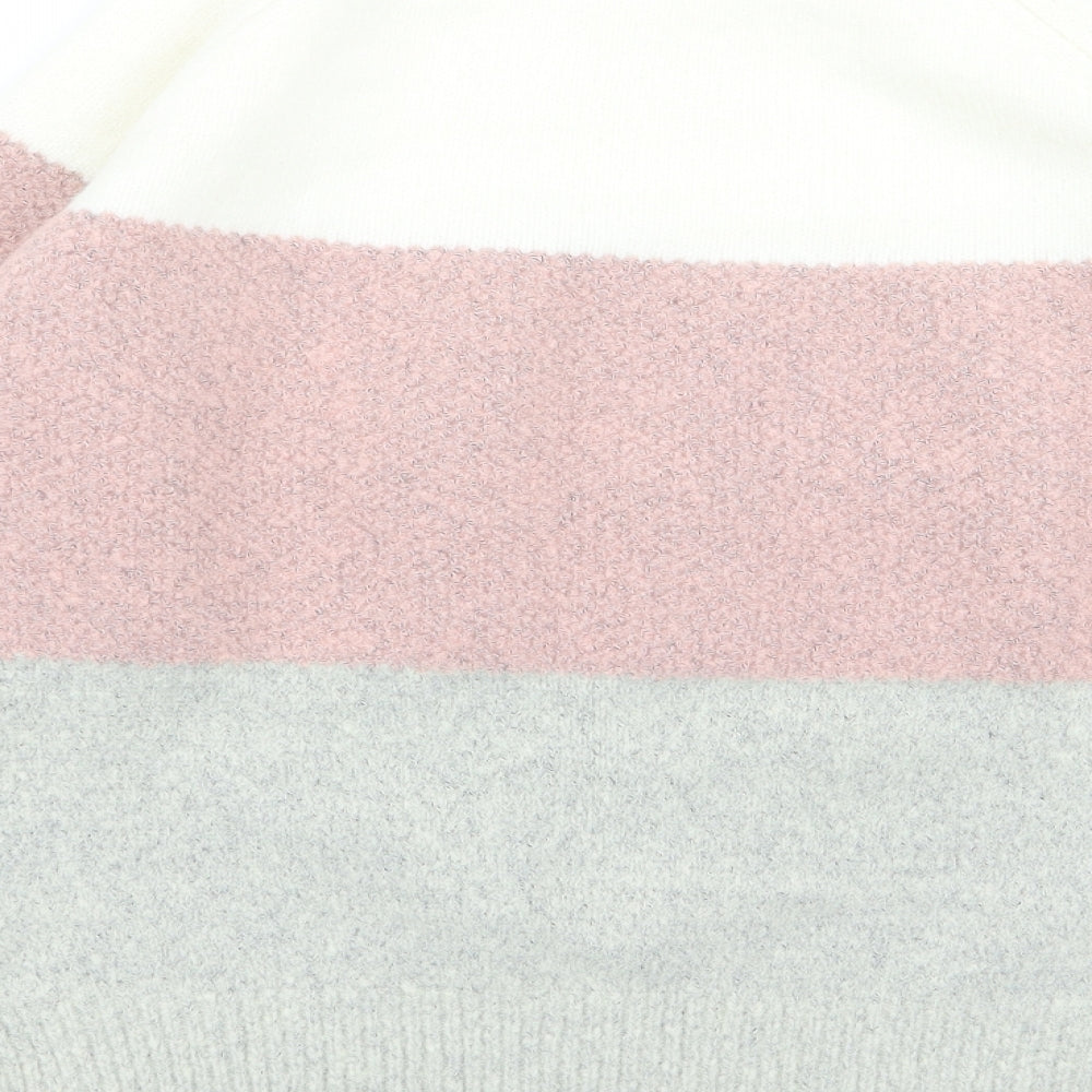 Primark Womens Multicoloured Striped  Pullover Jumper Size 14