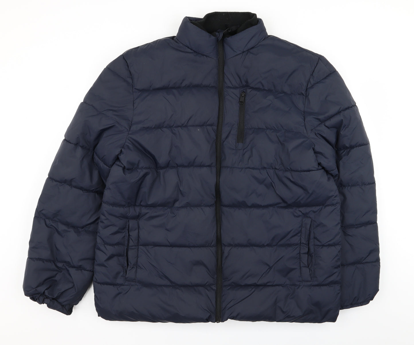 F&F Mens Blue   Puffer Jacket Coat Size L
