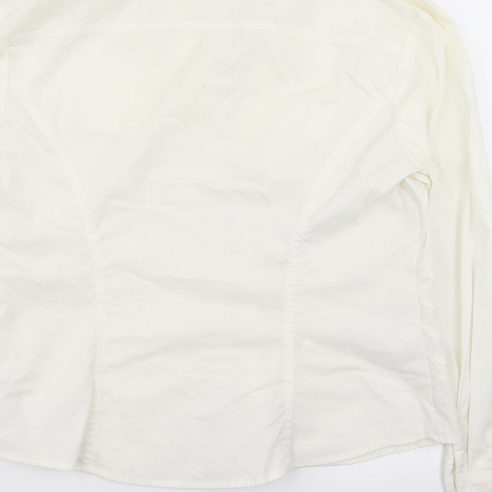 NEXT Womens White   Basic Button-Up Size 14