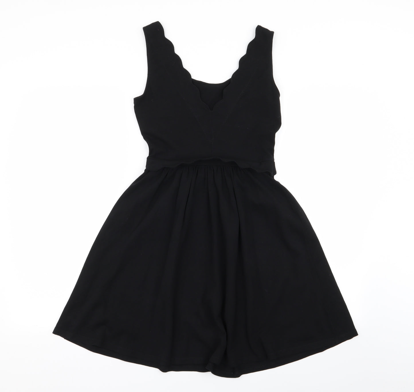 Warehouse Womens Black   Fit & Flare  Size 8