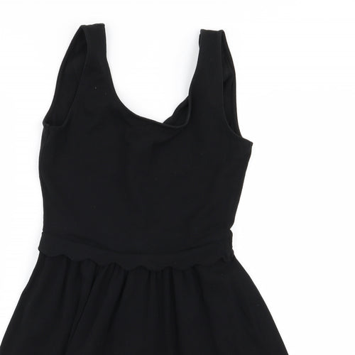 Warehouse Womens Black   Fit & Flare  Size 8