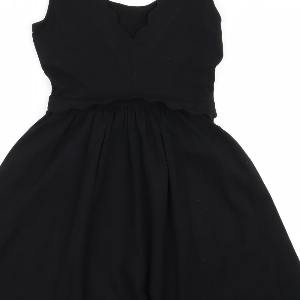 Warehouse Womens Black   Fit & Flare  Size 8
