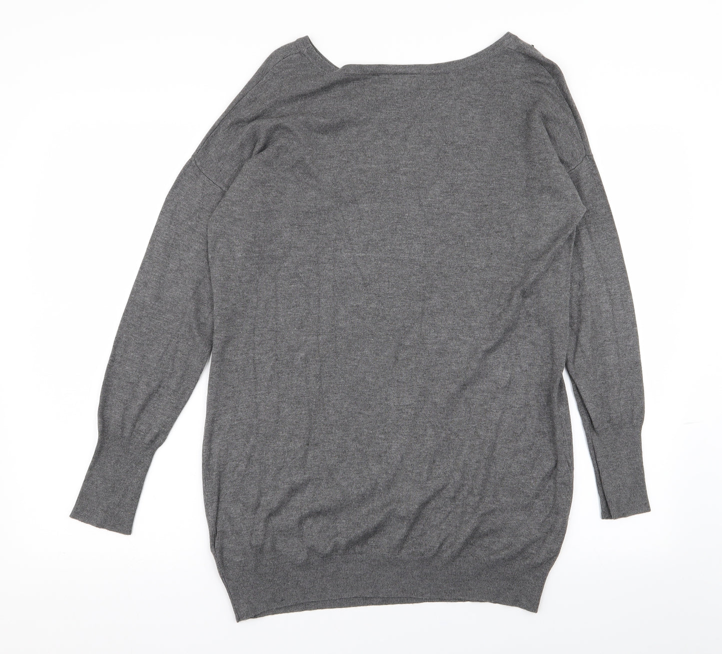 Wallis Womens Grey Geometric  Jumper Dress  Size S