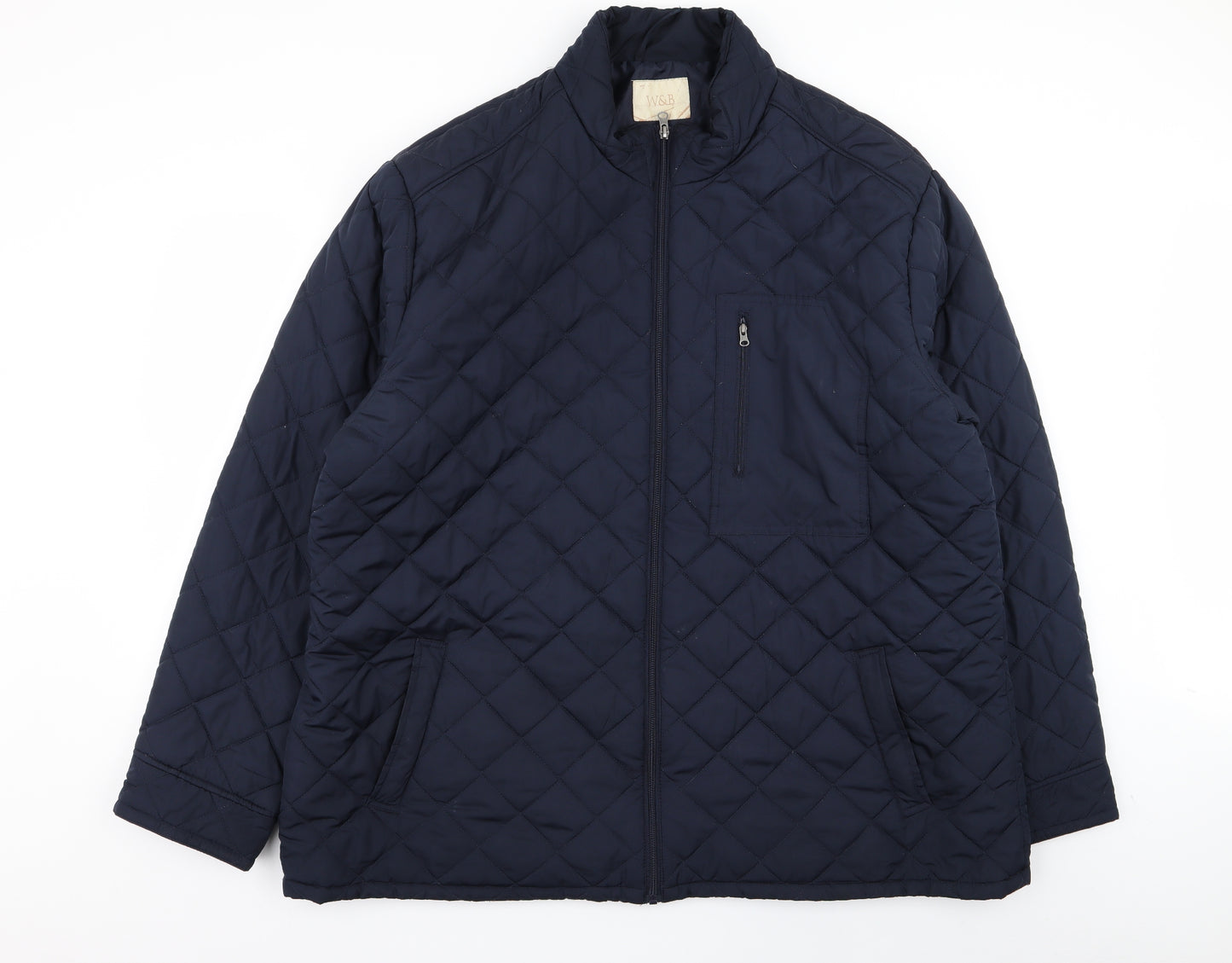 W&B Mens Blue   Jacket Coat Size 2XL