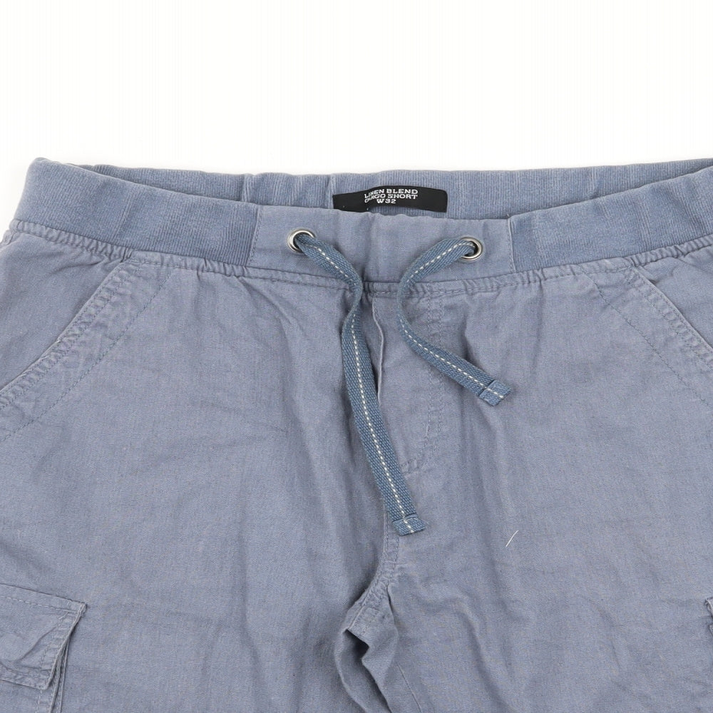 denim and co Mens Blue   Cargo Shorts Size 32 in