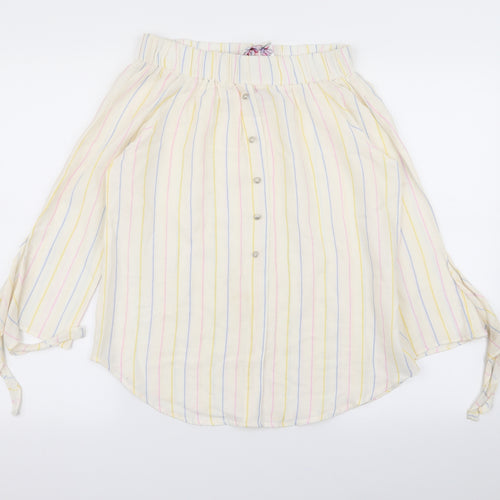 actuel Womens Multicoloured Striped  Basic Blouse Size M