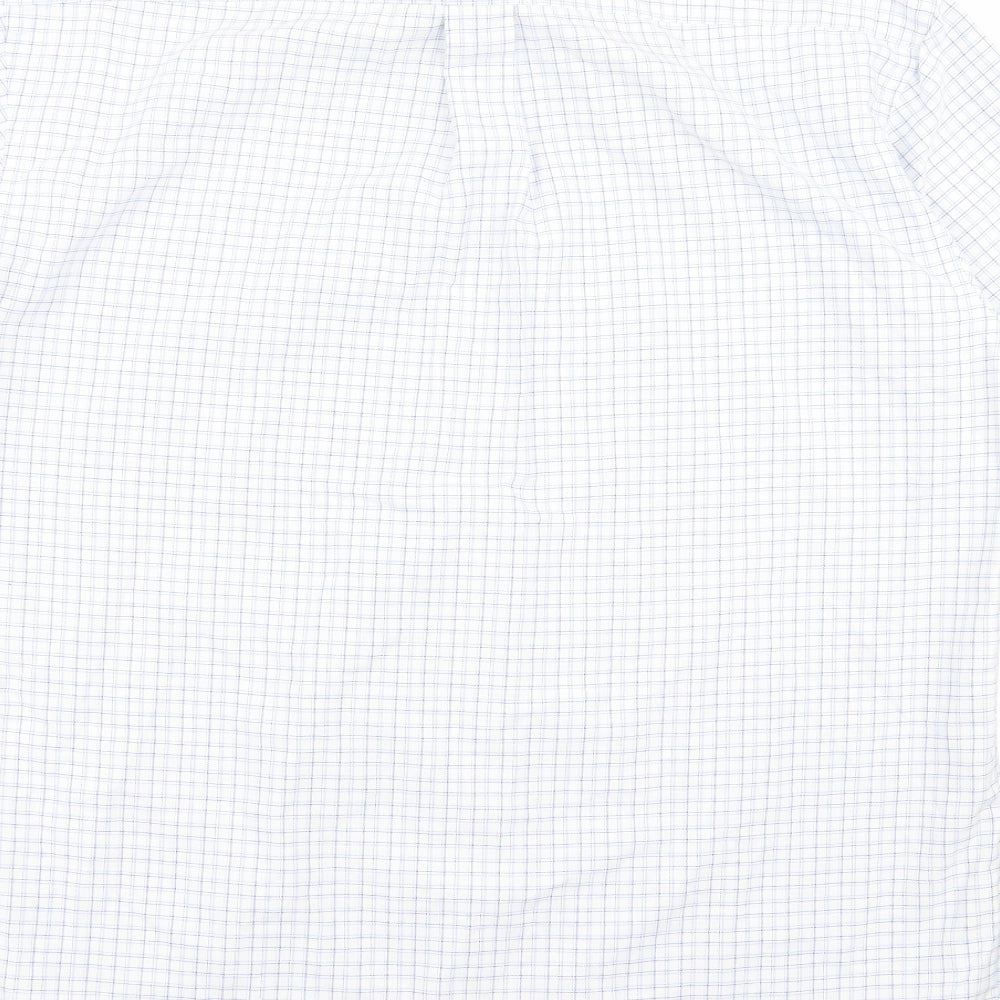 M&s Mens Multicoloured Check   Dress Shirt Size 16