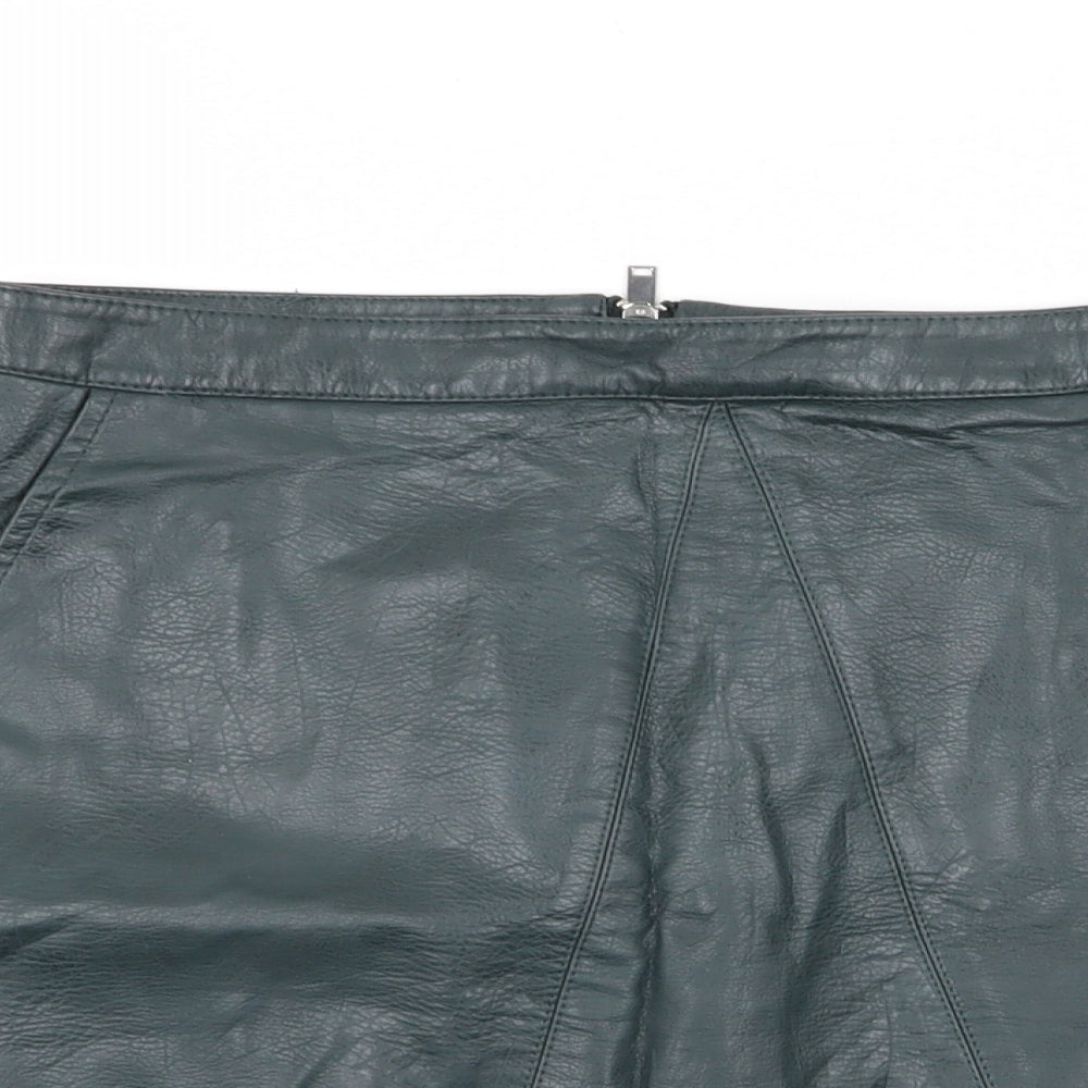 Zara Womens Green   Mini Skirt Size M