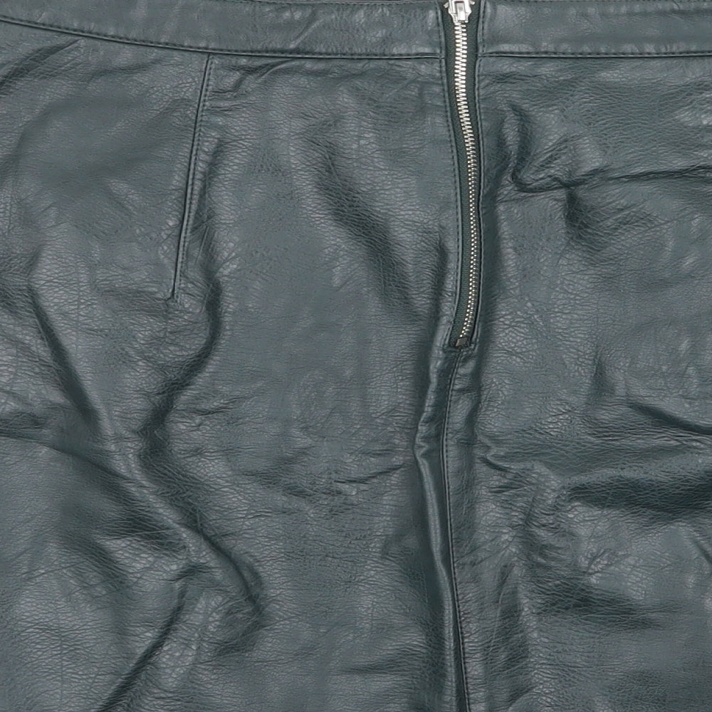 Zara Womens Green   Mini Skirt Size M