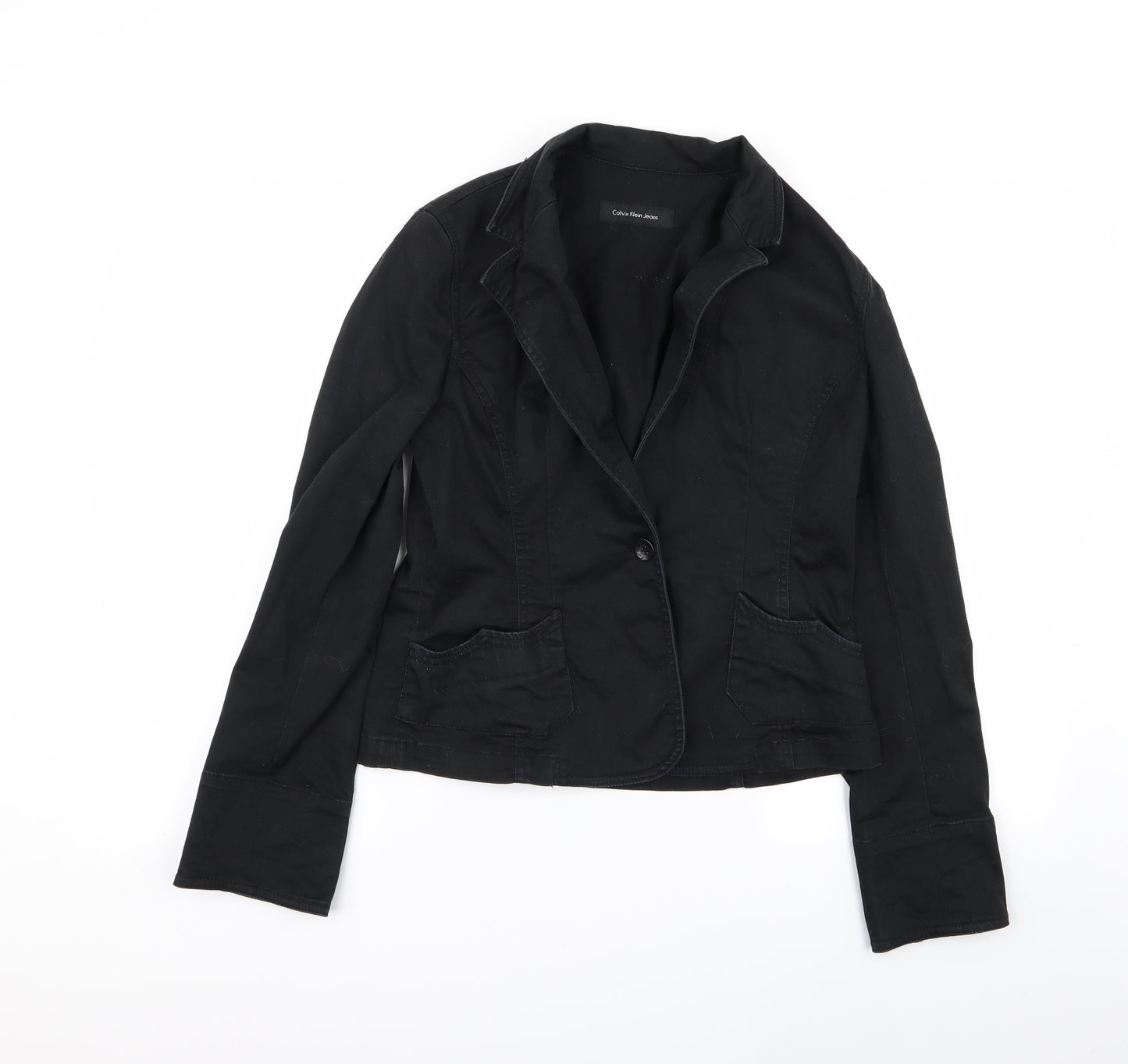 calvin klein jeans Womens Black   Jacket Blazer Size L
