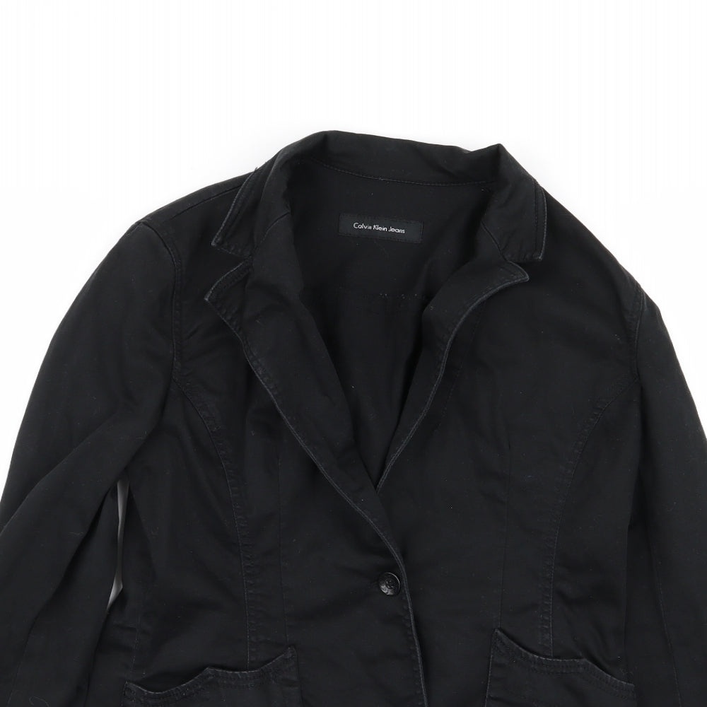 calvin klein jeans Womens Black   Jacket Blazer Size L