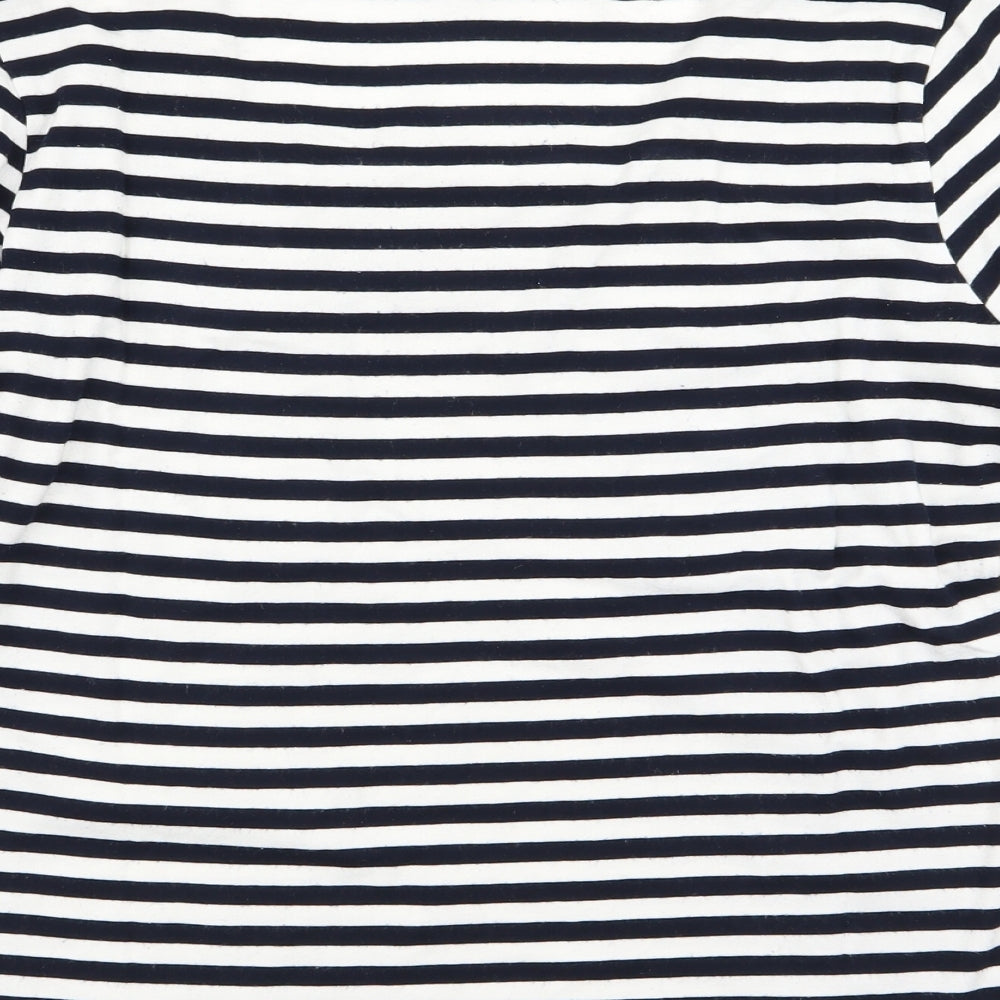 jaegar Womens Multicoloured Striped  Basic T-Shirt Size M
