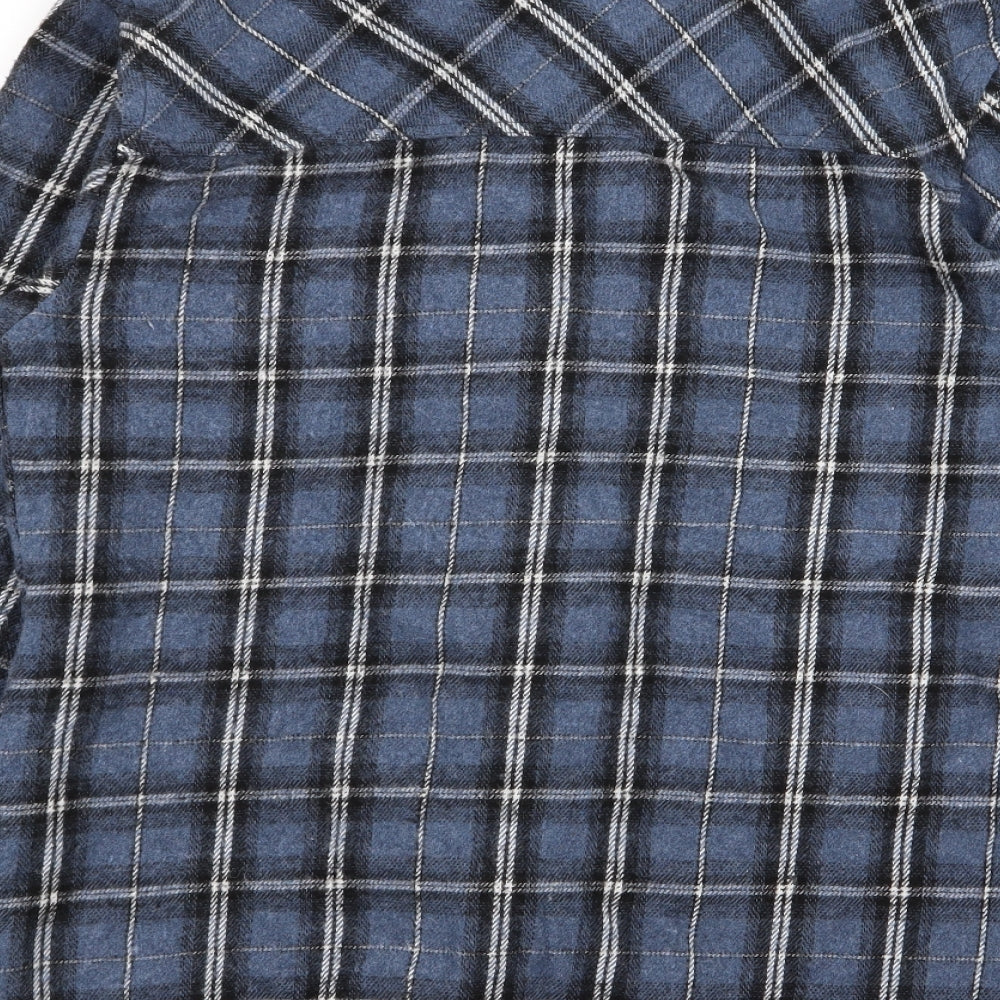 boohoo man Mens Multicoloured Check  Full Zip Jumper Size M
