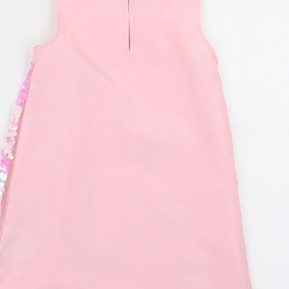H&M Girls Pink   A-Line  Size 4-5 Years  - Sequins all over