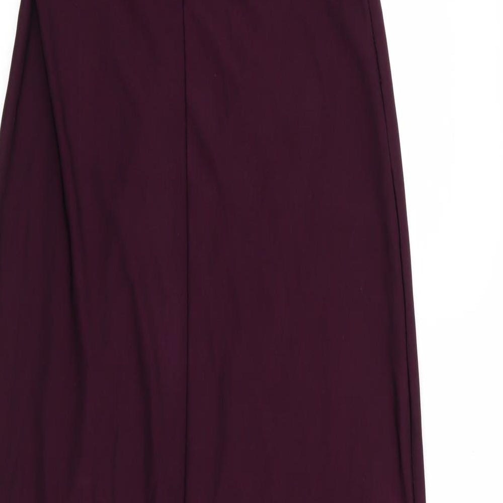Boohoo Womens Purple   A-Line  Size 12