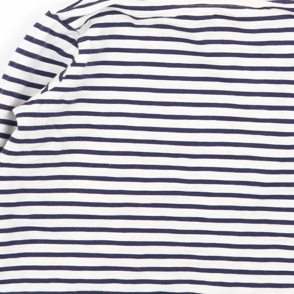F&F Girls Multicoloured Striped  Basic T-Shirt Size 5-6 Years