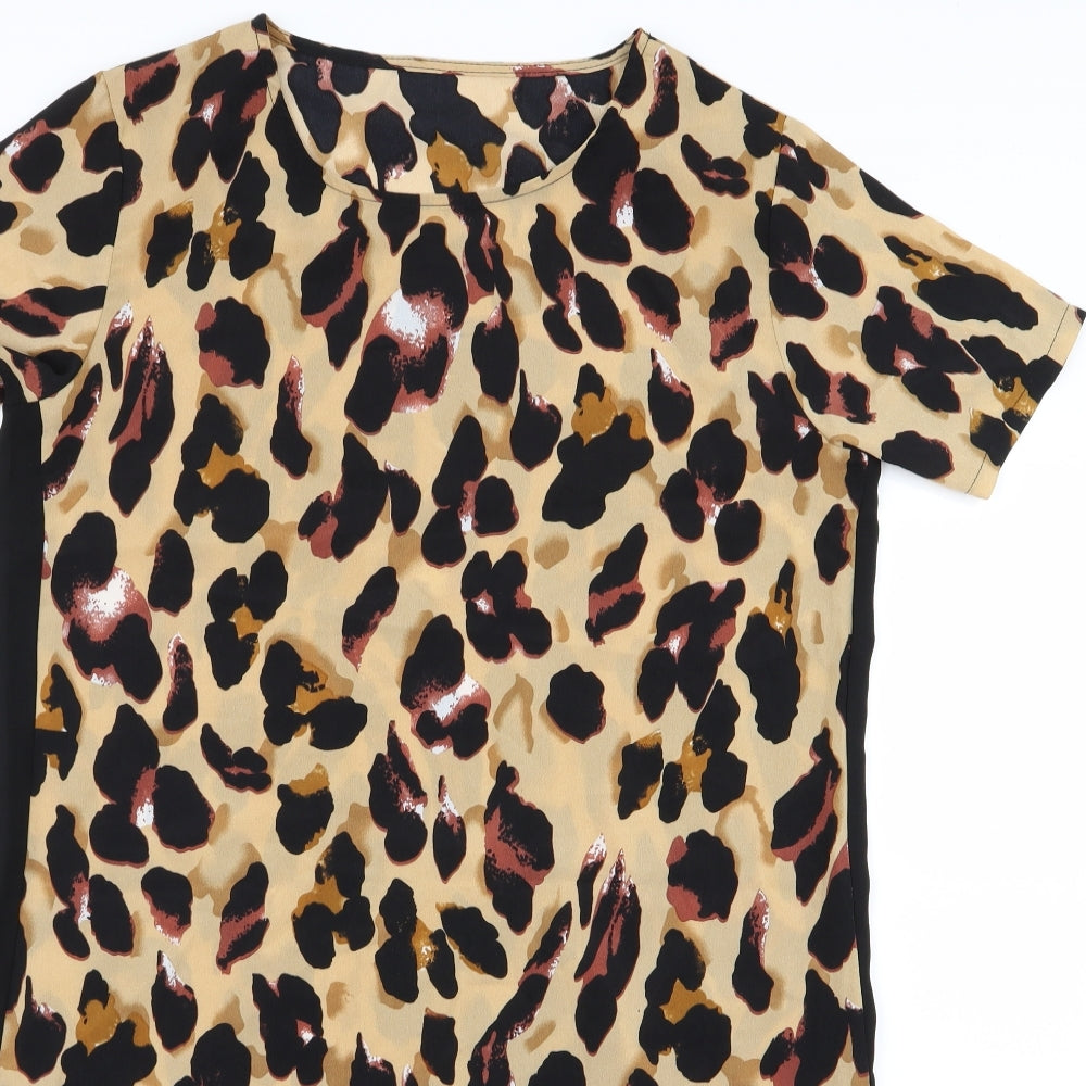 SheIn Womens Multicoloured Animal Print  A-Line  Size L