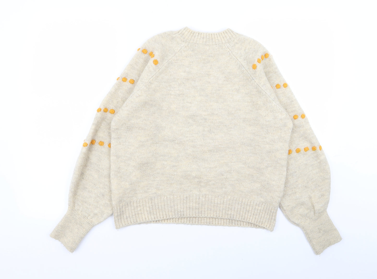 NEXT Womens Beige Polka Dot  Pullover Jumper Size 6