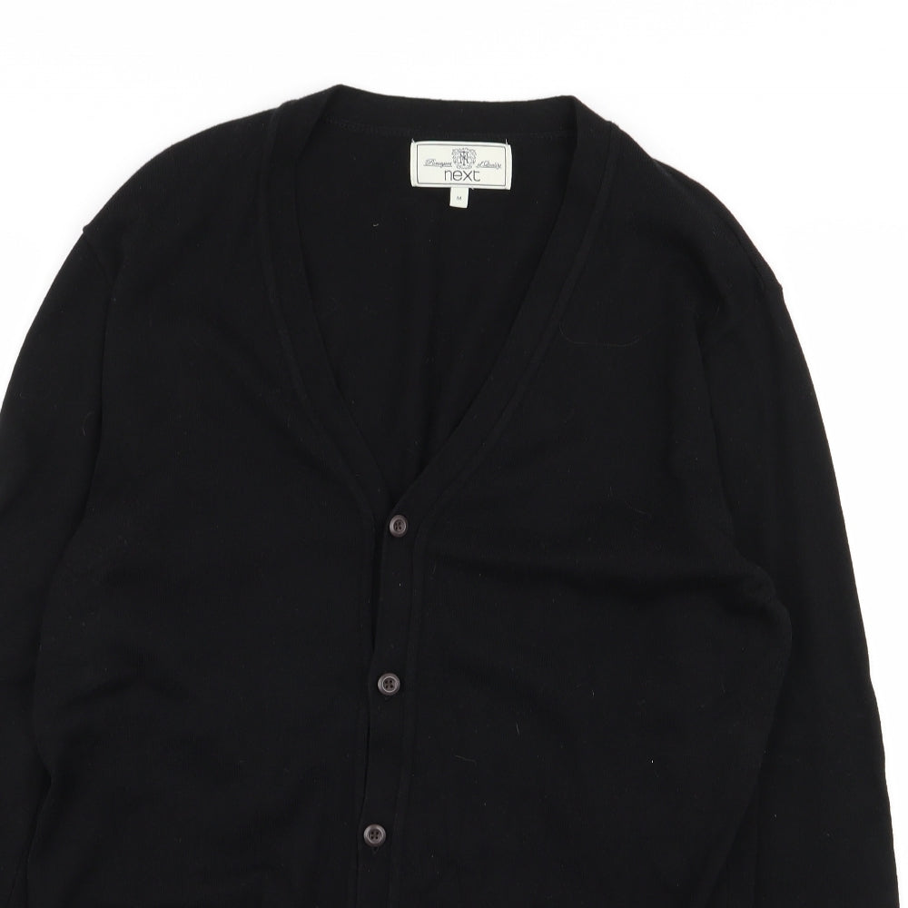 NEXT Mens Black   Cardigan Jumper Size M