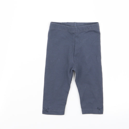 Asda George Girls Grey   Jogger Trousers Size 3-6 Months  - legging