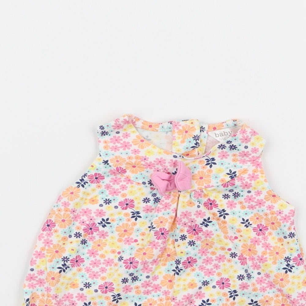 M&Co Girls Multicoloured Floral  A-Line  Size 3-6 Months