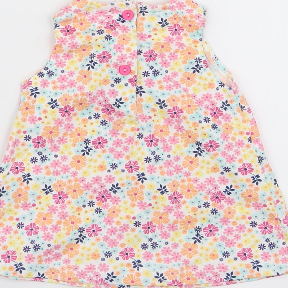 M&Co Girls Multicoloured Floral  A-Line  Size 3-6 Months