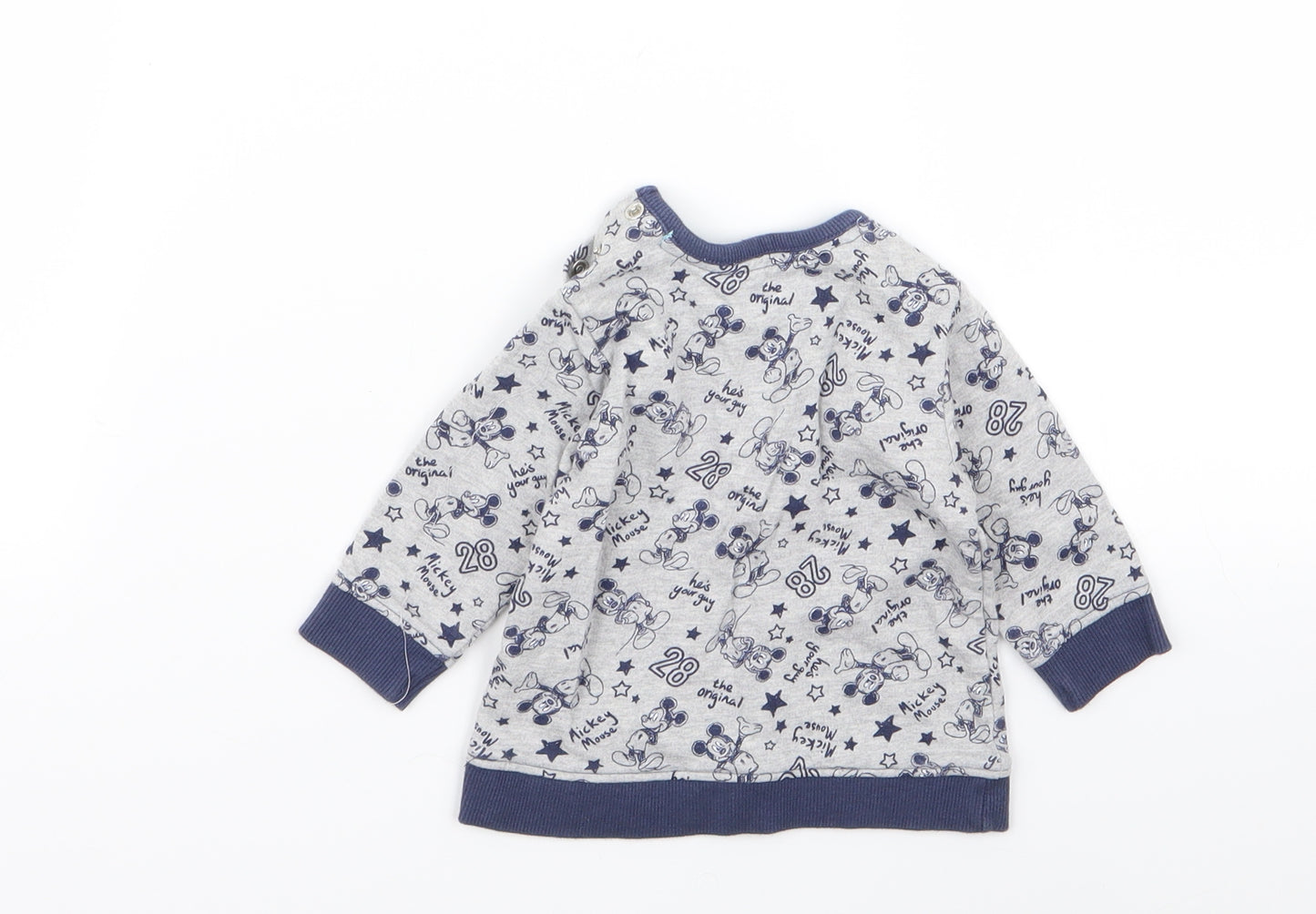 Asda George Boys Multicoloured Geometric  Pullover Jumper Size 0-3 Months  - disney