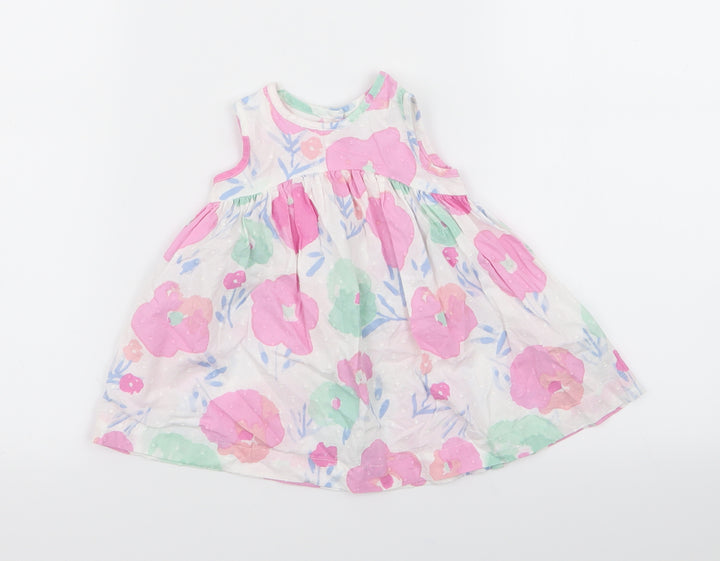 bluezoo Girls Multicoloured Floral  Fit & Flare  Size 3-6 Months