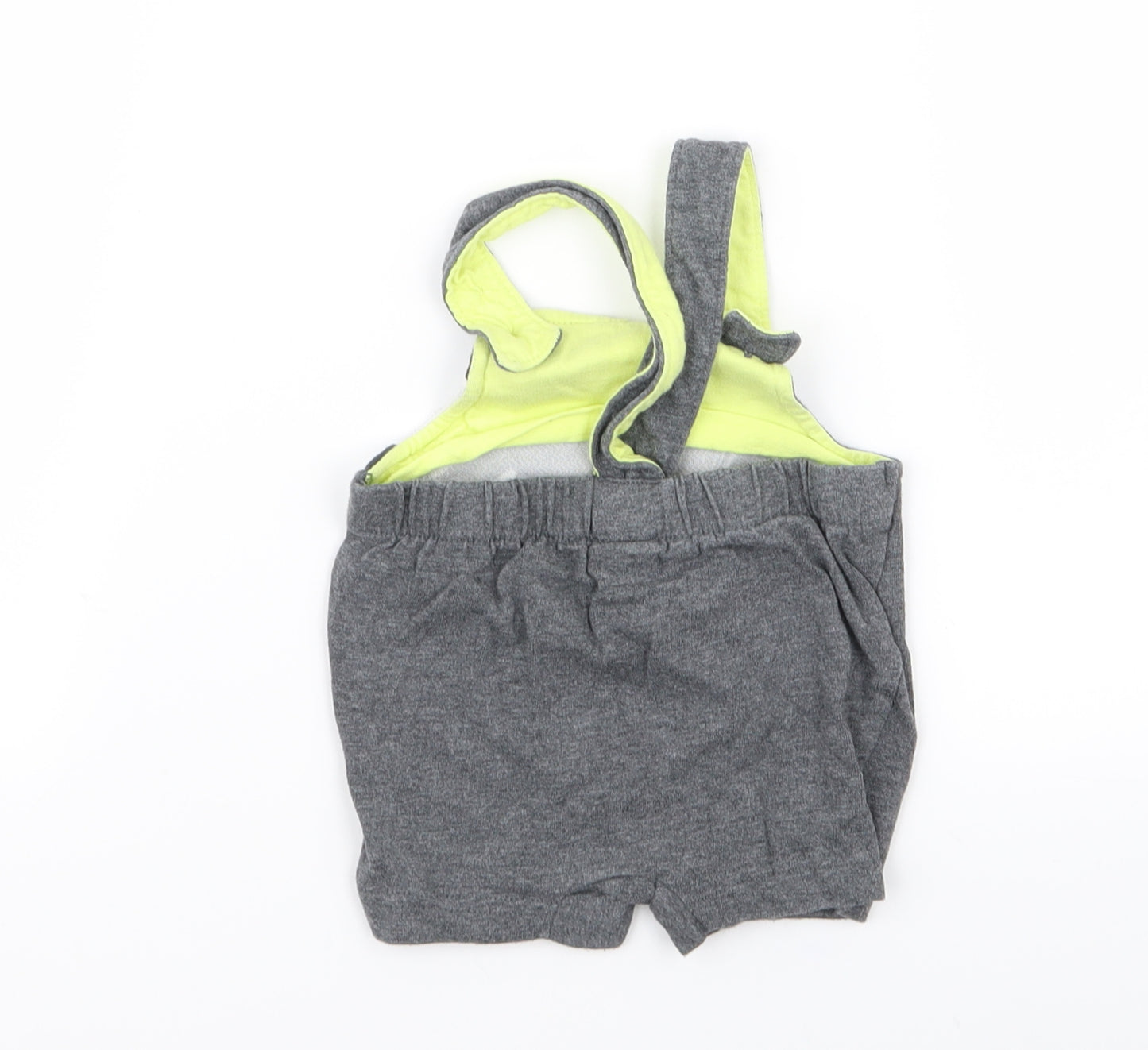 Disney Boys Grey   Dungaree One-Piece Size 0-3 Months