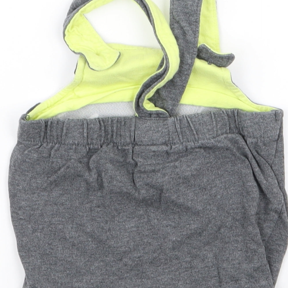 Disney Boys Grey   Dungaree One-Piece Size 0-3 Months