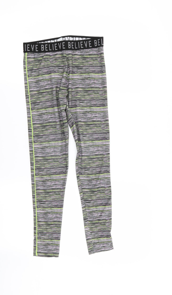 TU Girls Multicoloured Striped  Jegging Trousers Size 11 Years - LEGGINGS