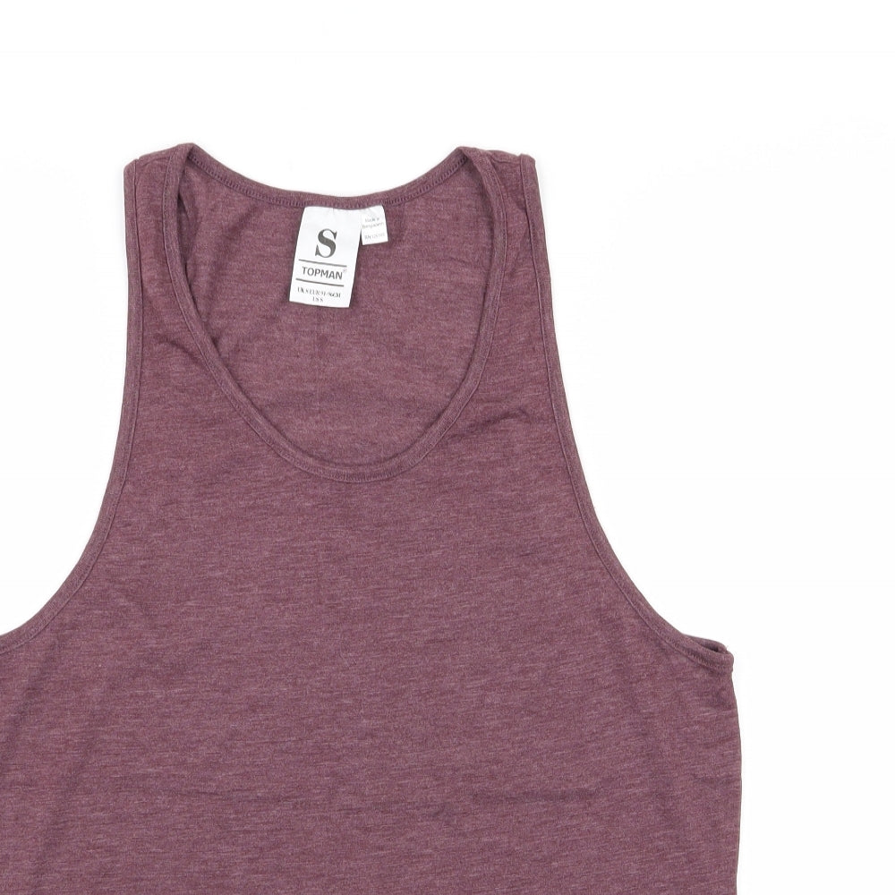 Topman Mens Purple    T-Shirt Size S  - tank top