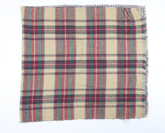 Front view of Primark women’s multicoloured check scarf